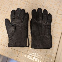 Men's LG Leather Gloves Fur Lined