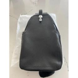 New Genuine Leather Sling Bag for Women Crossbody Purse Travel Chest Backpack