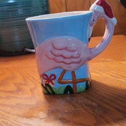 Christmas Flamingo Coffee Mug 