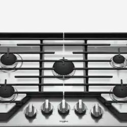 Stainless Steel Gas Cook top Whirlpool Asking 250.00