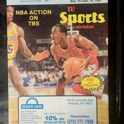 X2 Vintage 1991 TV Sports Calendar 