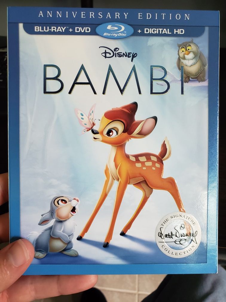Disney's Bambi on Bluray and DVD