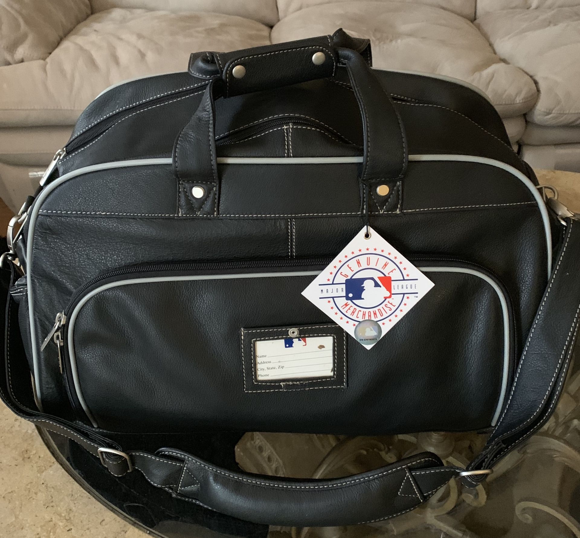 MLB Leather Duffle Bag