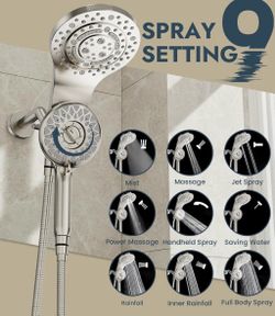 Shower head with removable spray