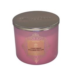 NEW 3 Wick CINNAMON SUGARED PECANS Bath & Body Works Jar Candle