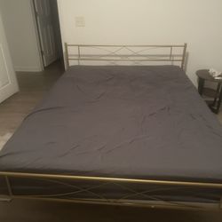 Queen Bed frame And Mattress 