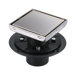 Square Shower Drain 6 Inch Brushed Nickel Floor Drain