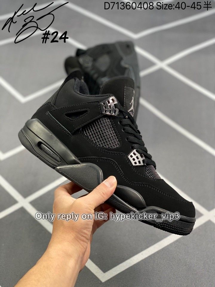 Air Jordan 4 Black Cat – Laced