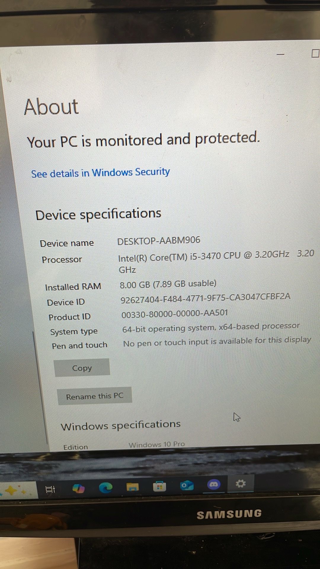 Hp Desktop