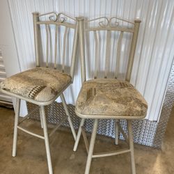 2  Bar Stools, High Counter Height   Like New