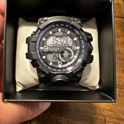 Active Endurance Men’s Digital Watch (ACW435-004) Army green belt