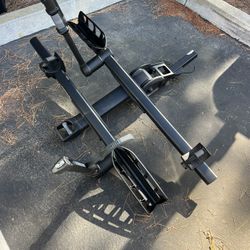Black rack for two bikes for 2 In 