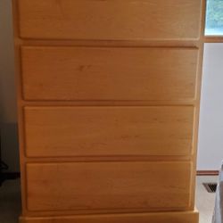 Solid Maple Tall Dresser