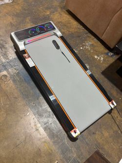 Walking Pad Treadmill with 15% 12-Level Incline & UI Screen, 3.5HP Foldable Under Desk Treadmill, 450LBS, Remote, RGB Light( Incline not working)