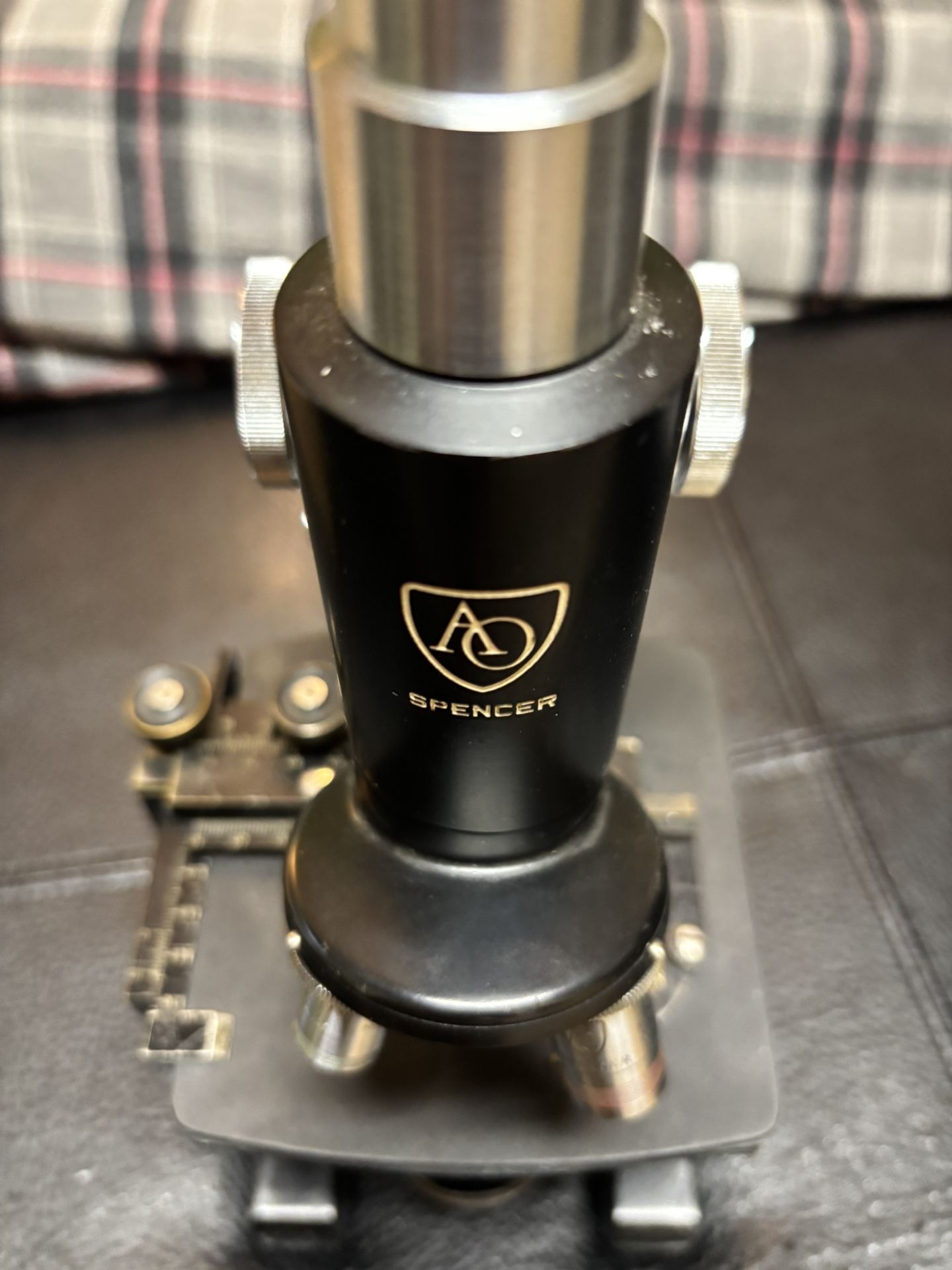 Vintage Spencer Microscope & A Box Off Lenses And Kits Ready To Go