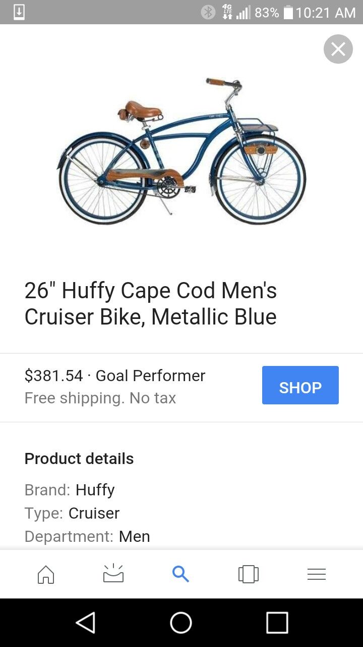 Huffy cape cod men's cruiser bike hotsell