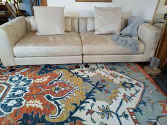 Rove Concepts BERLIN Modern Micro-suede 2 Piece Sofa