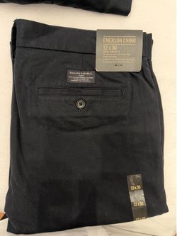 Banana Republic Emerson Chino Vintage Straight Fit – Black – 32x30 – NWT