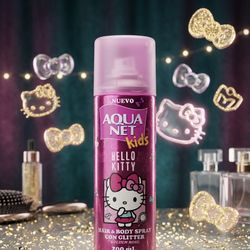 Aqua Net Glitter Spray Hello Kitty Edition 