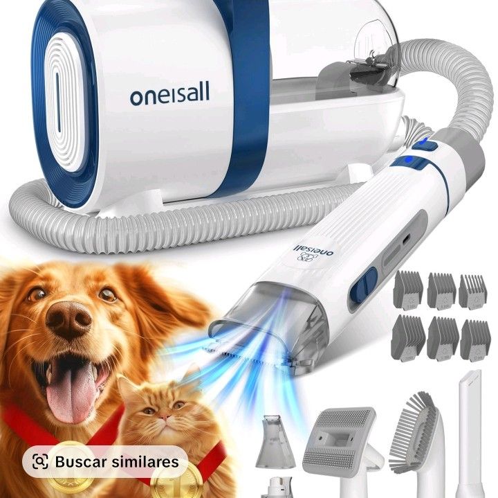 Oneisall Pet Vacuum, Dog Brush For Shedding