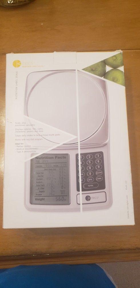 Nutritional Calculator Scale
$25 Now $20 Firm