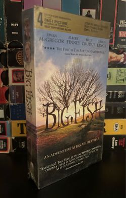 Big Fish Tim burton sealed VHS movie