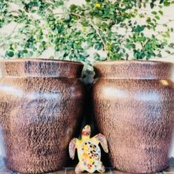 Set of 2 Milk Bottle Pot Planters