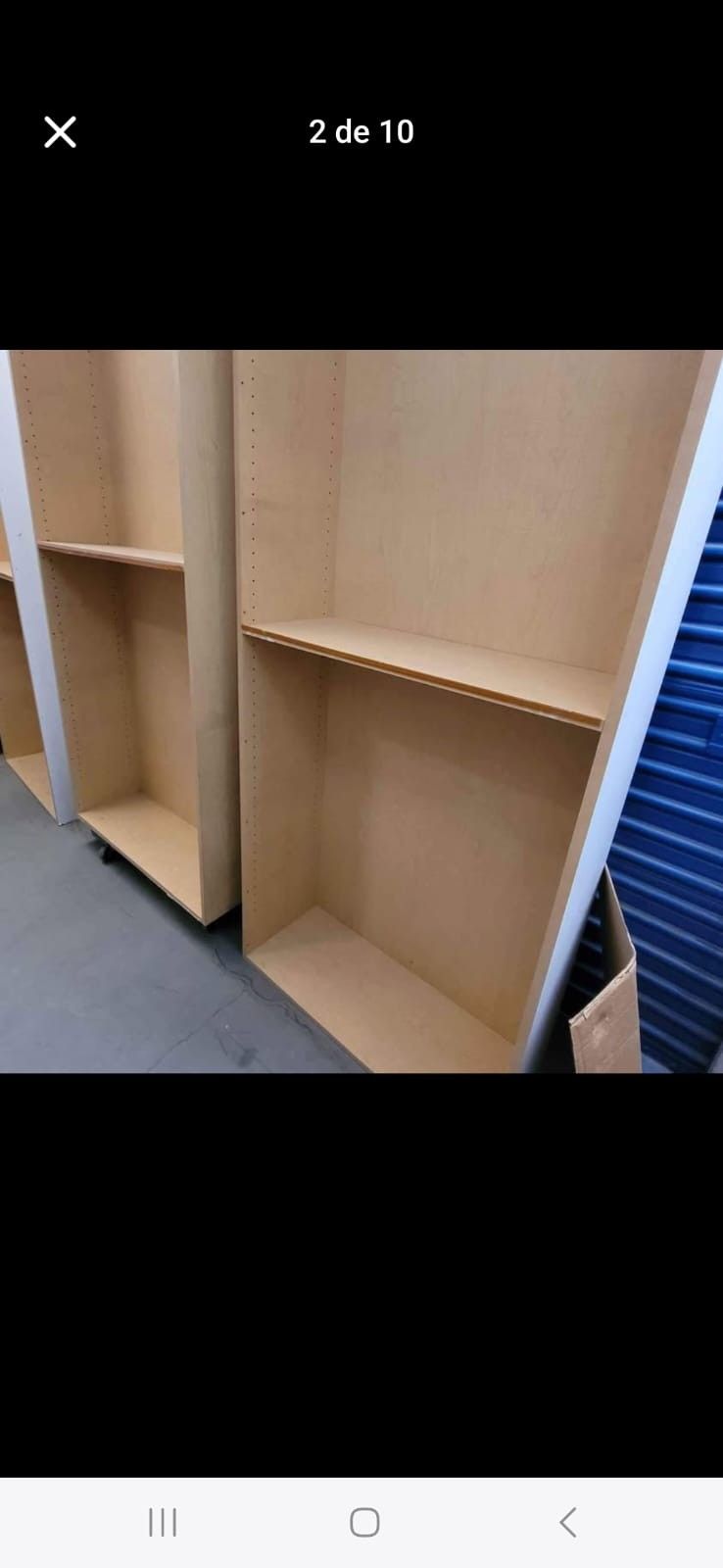 Bookshelves With 10 Adjustable Shelves Each 