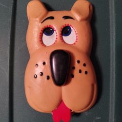 Vintage Scooby Doo light switch cover, General Mills cereal/Kenner toys premium, plastic, 1975