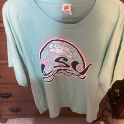 Blue Green Lsu Shirt