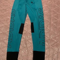 Womens Size Small Adidas Blue Black Ankle Leggings 