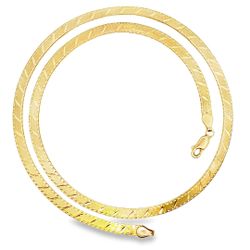 Herringbone 10K Gold Chain 20" 4MM