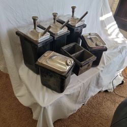Vintage Lot of Hall Porcelain Soda Ice cream Dispensers
