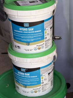 Brand new LATICRETE Hydro Ban for sale. Two 1 Gallon buckets 