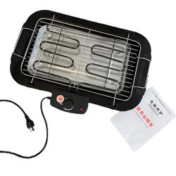 Electric Indoor/Outdoor Barbecue Grill – Compact, Smokeless, Easy to Clean 