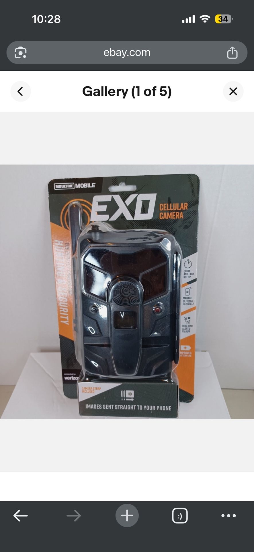 Exo Moultrie Mobile Cellular Camera for Hunting and Security