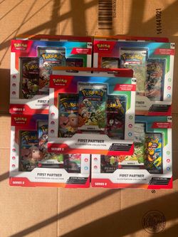 5 SET Pokémon First Partner Illustration Collection Series 2 (x5)