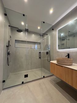 Shower Door and Tempered Glass Enclosure