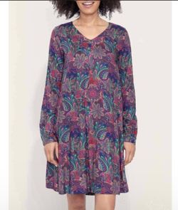 La Fiancée Paris France Floral Paisley bright Women Dress Size 44 EU / L