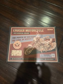 ROKR 3D Wooden Motorcycle Puzzle-1:8 Scale Wood Model Motorcycle Kit