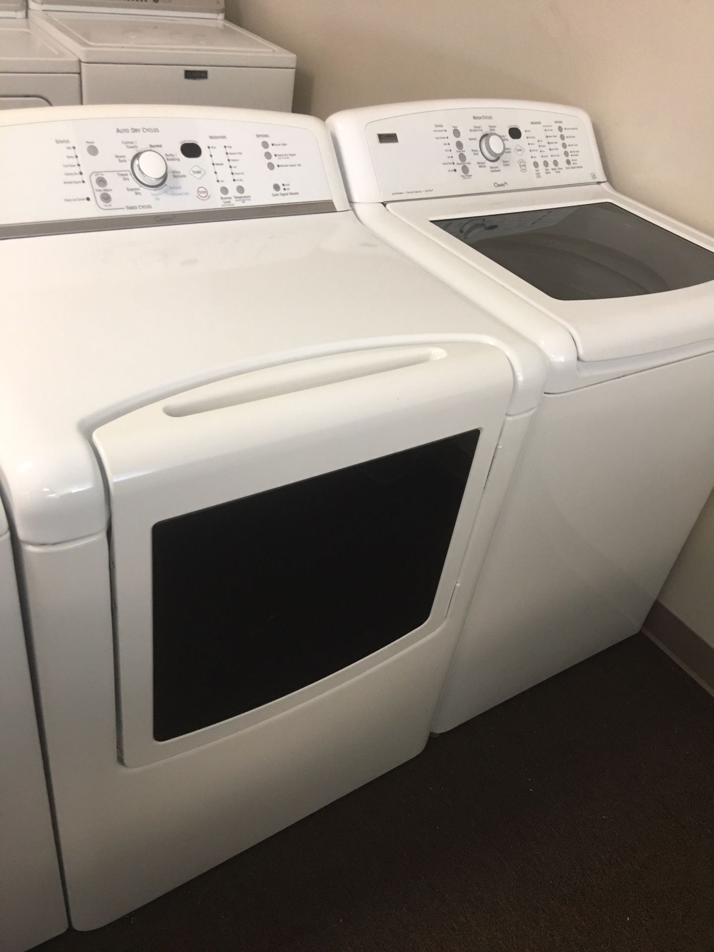 Kenmore elite king size capacity washer and dryer