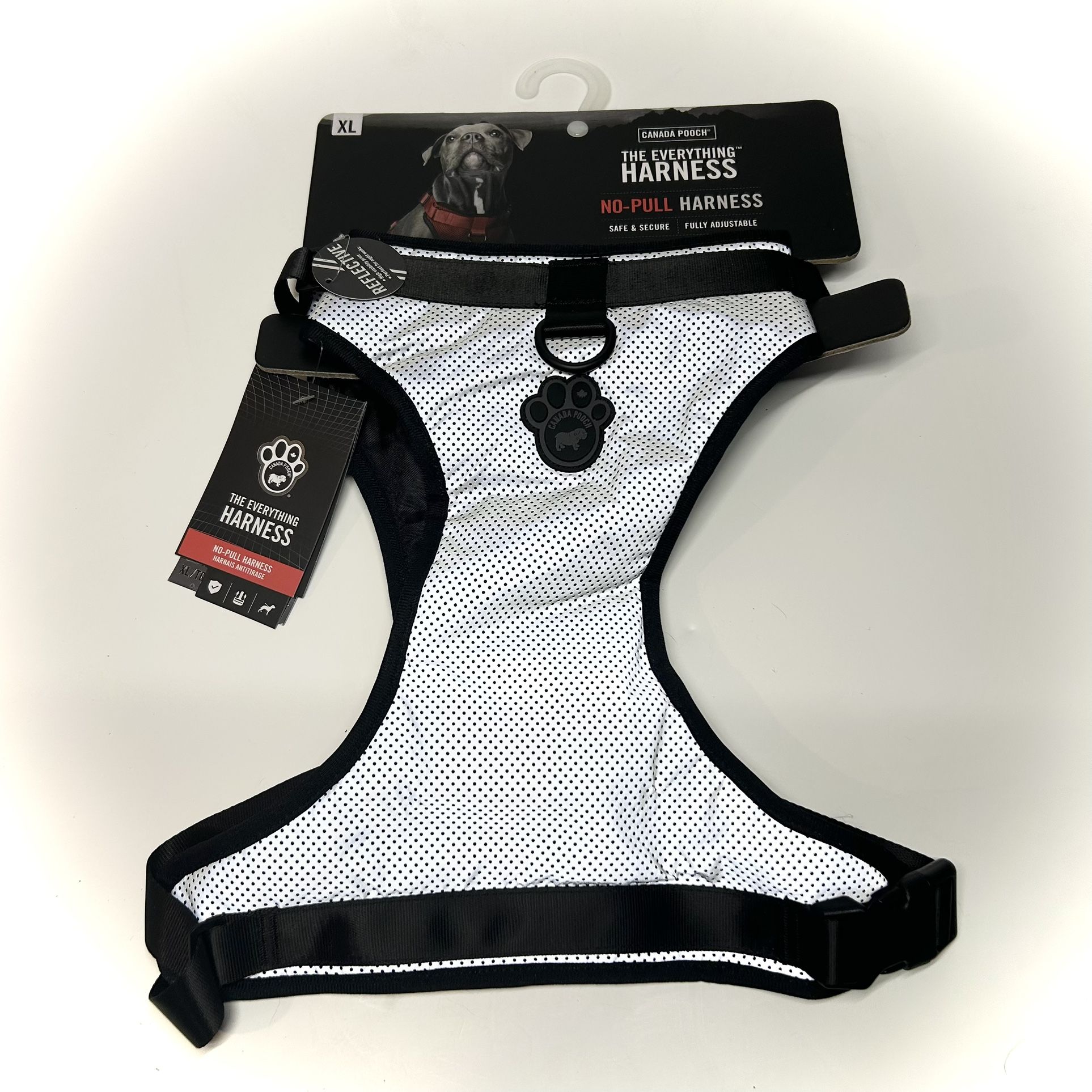 Reflective Dog Harness XL Gray