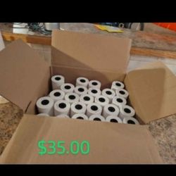 Clover Thermal Receipt Paper Rolls - Box of 75-NEW
