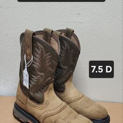 Ariat Work Boot Size 7.5 D SOFT ROUND TOE 