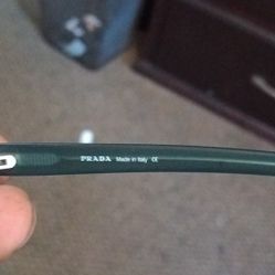 Prada Teal Frost Green Sunglasses 