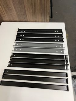 (Over 2,000) FRONT to BACK LATERAL FILE RAILS   -can deliver-