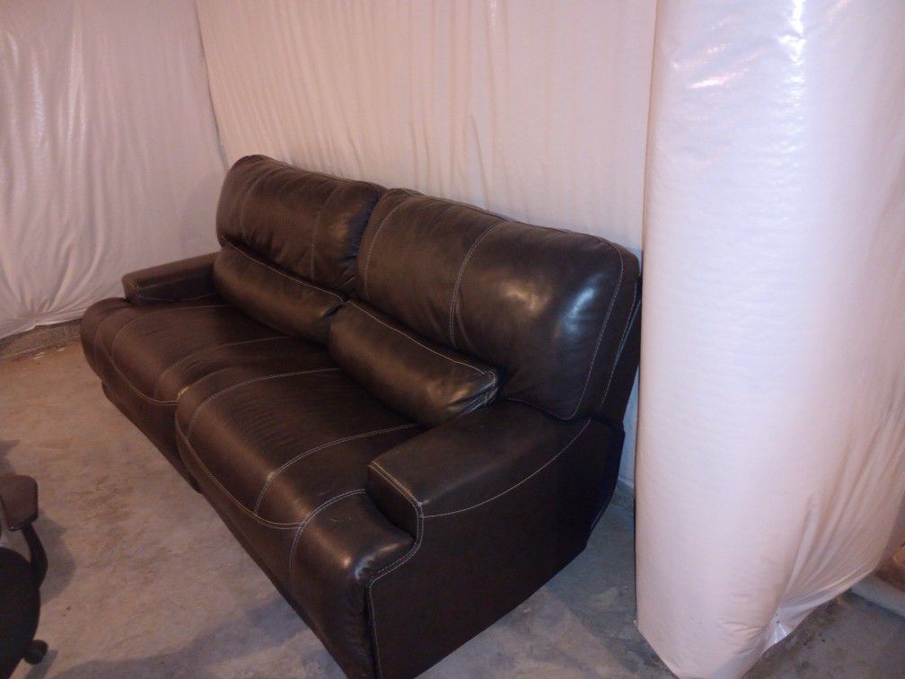 Reclining Leather Loveseat