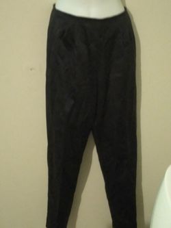 Satin black pants s