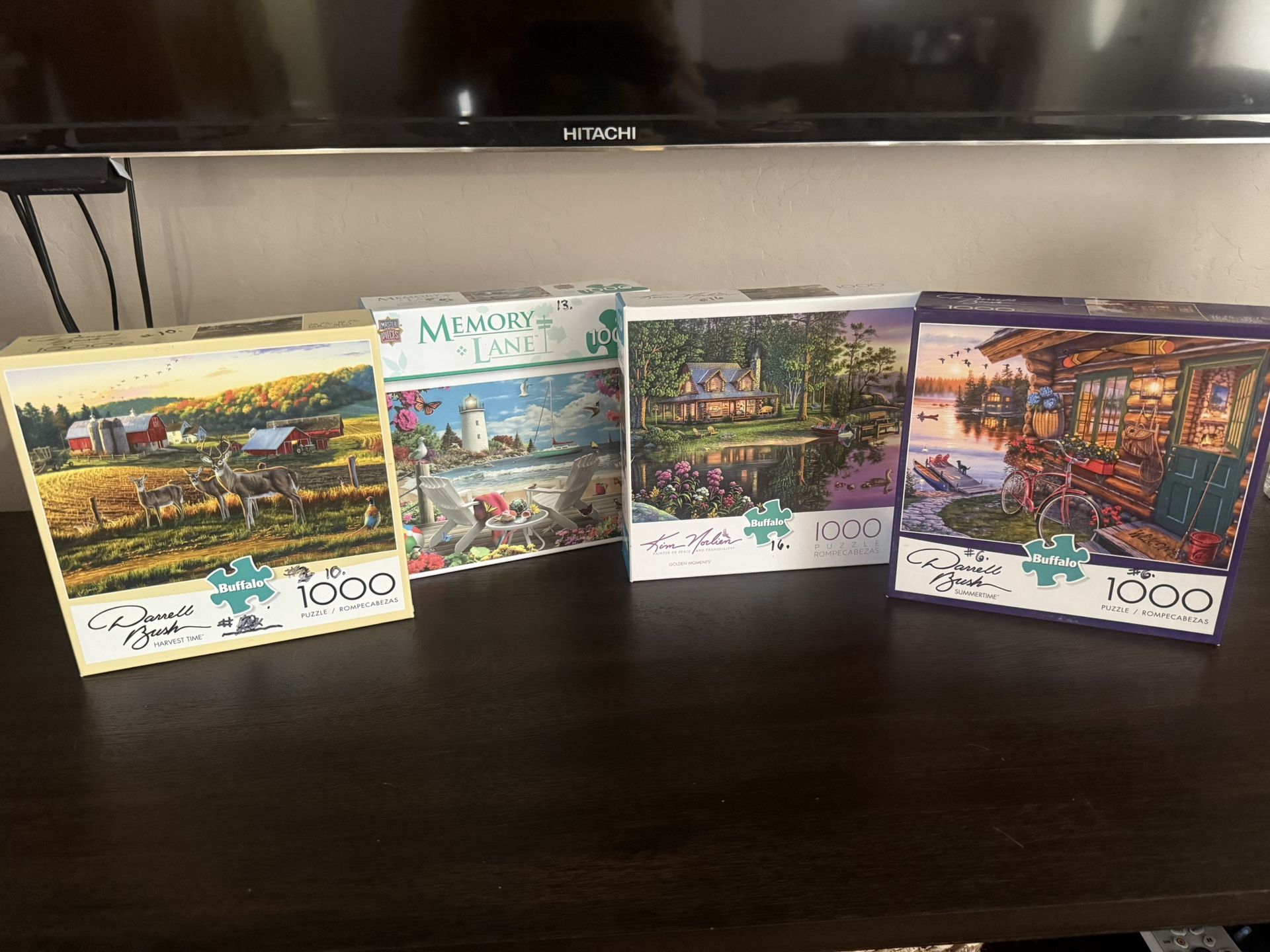 4 New Puzzles 1000 Piece Each 