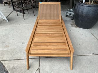 RESTORATION HARDWARE Malta Teak Chaise